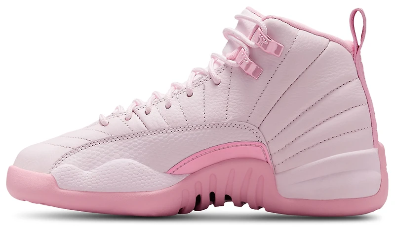 Jordan Girls Retro 12 - Girls' Grade School Basketball Shoes Pearl Pink/Medium Soft Pink