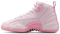 Jordan Girls Retro 12 - Girls' Grade School Basketball Shoes Pearl Pink/Medium Soft Pink