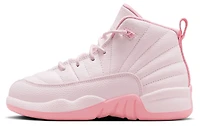 Jordan Girls Retro 12 - Girls' Preschool Basketball Shoes Pearl Pink/Medium Soft Pink