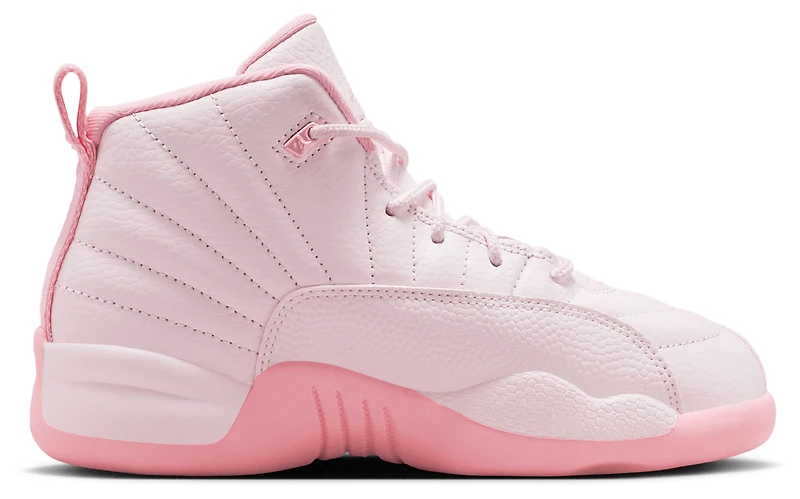 Jordan Girls Retro 12 - Girls' Preschool Basketball Shoes Pearl Pink/Medium Soft Pink
