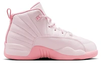 Jordan Girls Retro 12 - Girls' Preschool Basketball Shoes Pearl Pink/Medium Soft Pink