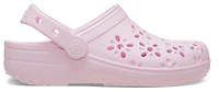 Crocs Girls Floral Cutout Clogs - Girls' Toddler Shoes Pink Milk