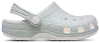 Crocs Girls Classic Iridescent Glitter Clogs - Girls' Infant Shoes White
