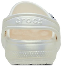 Crocs Girls Classic Iridescent Charm Clogs - Girls' Grade School Shoes Chalk/Multi