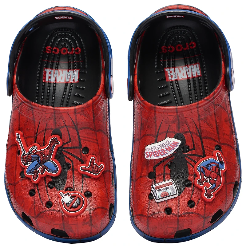 Crocs Boys Classic Clogs Spider-Man - Boys' Preschool Shoes Red/Blue