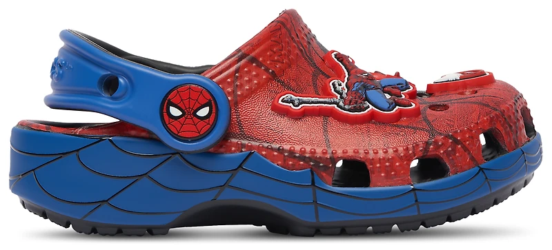 Crocs Boys Classic Clogs Spider-Man - Boys' Toddler Shoes Red/Blue