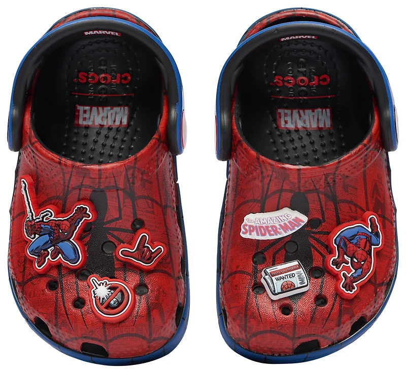 Crocs Boys Classic Clogs Spider-Man - Boys' Toddler Shoes Red/Blue