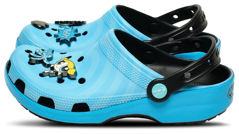 Crocs Womens Powerpuff Girls Bubbles Classic Clogs - Shoes Blue