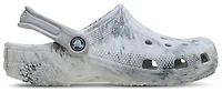Crocs Boys Watercolor Marbled Clog - Boys' Grade School Shoes Grey Swirl/White