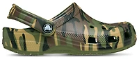 Crocs Boys Classic Camo Clogs - Boys' Grade School Shoes Multi/Army Green