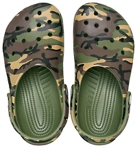 Crocs Boys Classic Camo Clogs - Boys' Grade School Shoes Multi/Army Green