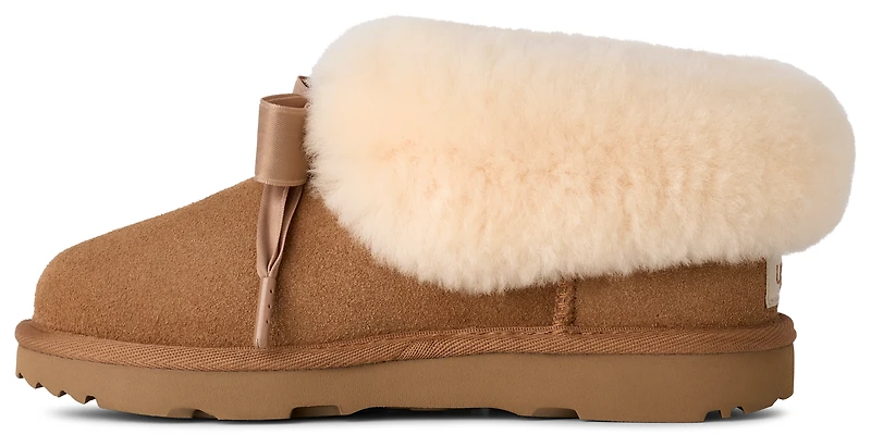 UGG Girls Bailey Slippers - Girls' Grade School Shoes Chestnut/Chestnut