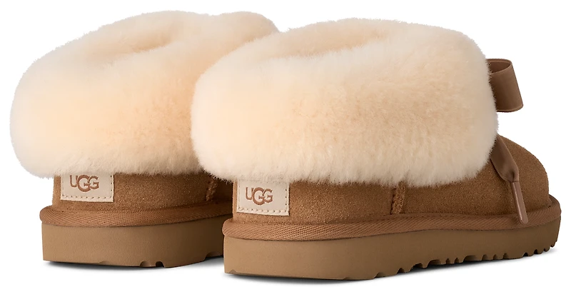 UGG Girls Bailey Slippers - Girls' Grade School Shoes Chestnut/Chestnut