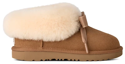 UGG Girls Bailey Slippers - Girls' Grade School Shoes Chestnut/Chestnut