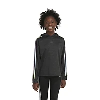adidas Game & Go Fleece Melange Hoodie - Girls' Grade School