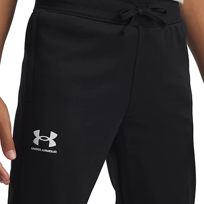 Under Armour Boys Icon Knit Pant - Boys' Grade School Black/White