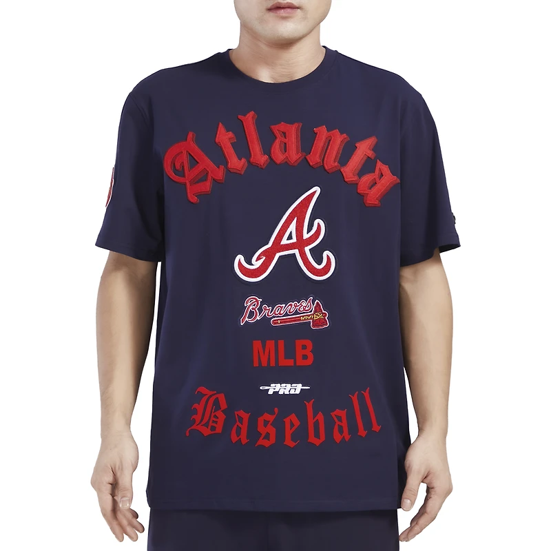 Pro Standard BRAVES OLD ENGLISH SJ TEE - Men's