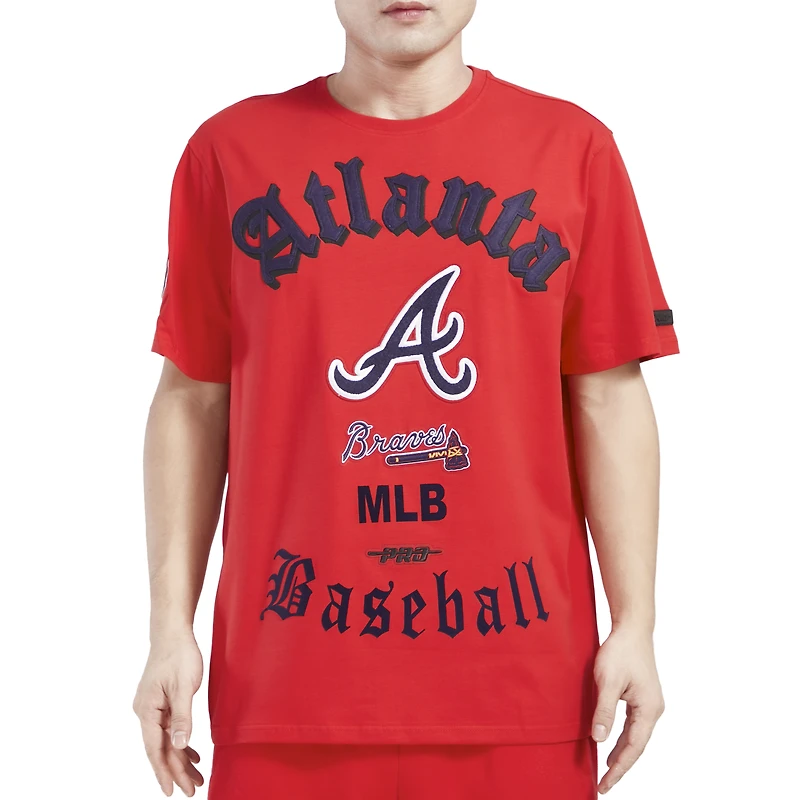 Pro Standard BRAVES OLD ENGLISH SJ TEE - Men's