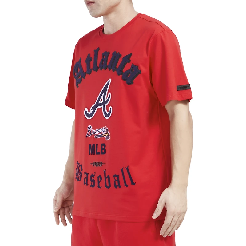 Pro Standard BRAVES OLD ENGLISH SJ TEE - Men's