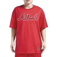 Pro Standard Braves Neutral Script T-Shirt - Men's