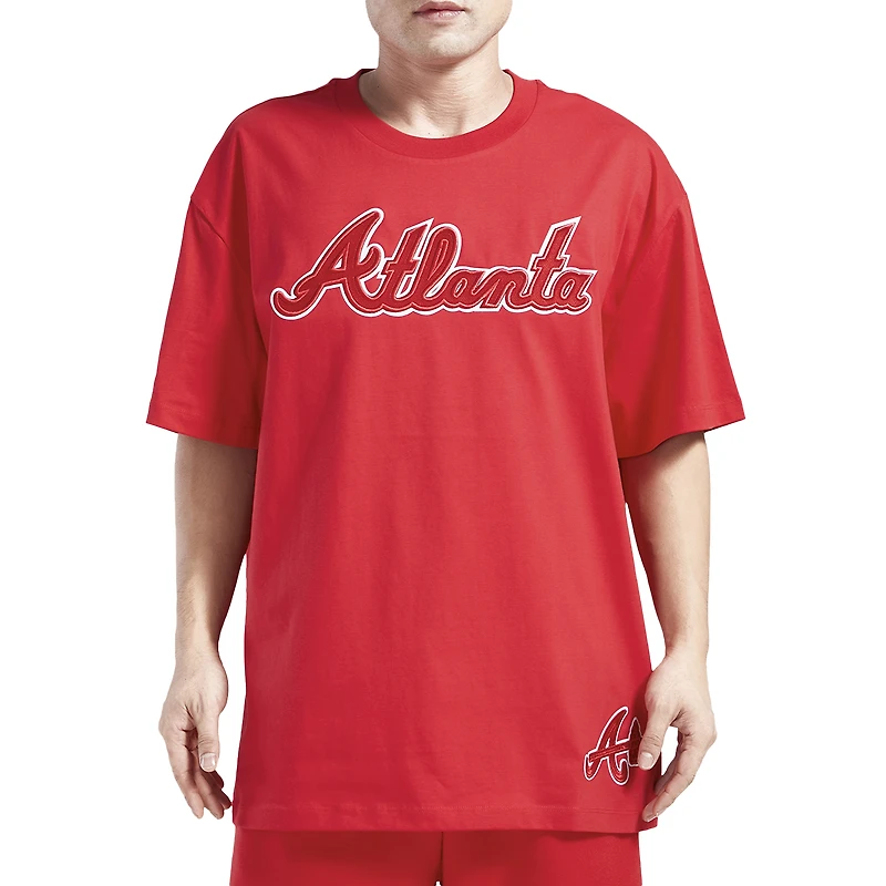 Pro Standard Braves Neutral Script T-Shirt - Men's