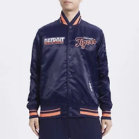 Pro Standard Detroit Tigers Turn It Up M Rib Satin Jacket - Men's