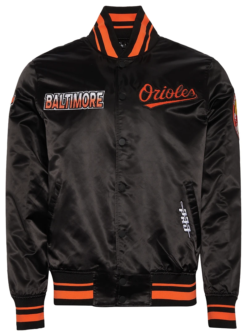 Pro Standard Baltimore Orioles Turn It Up M Rib Satin Jacket - Men's