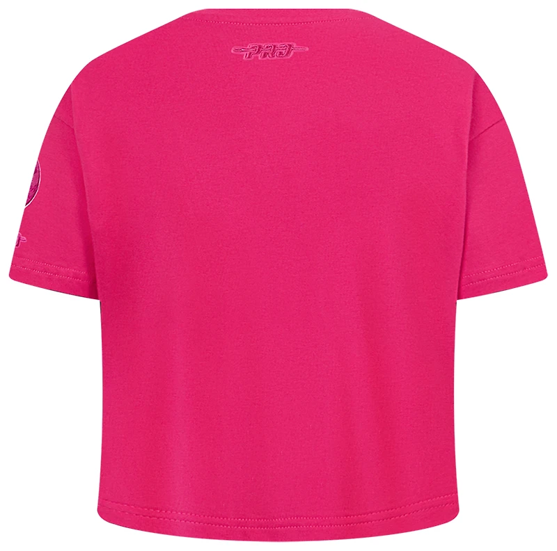 Pro Standard New York Yankees Triple Pink Ss Boxy Tee - Girls' Grade School