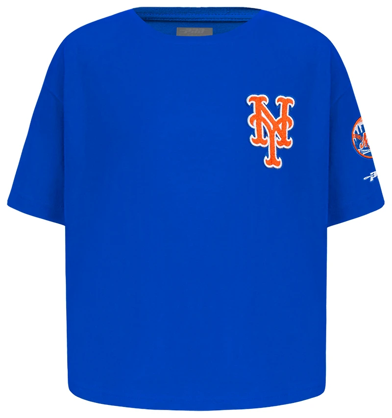Pro Standard New York Mets Classic Ss Boxy Tee - Girls' Grade School