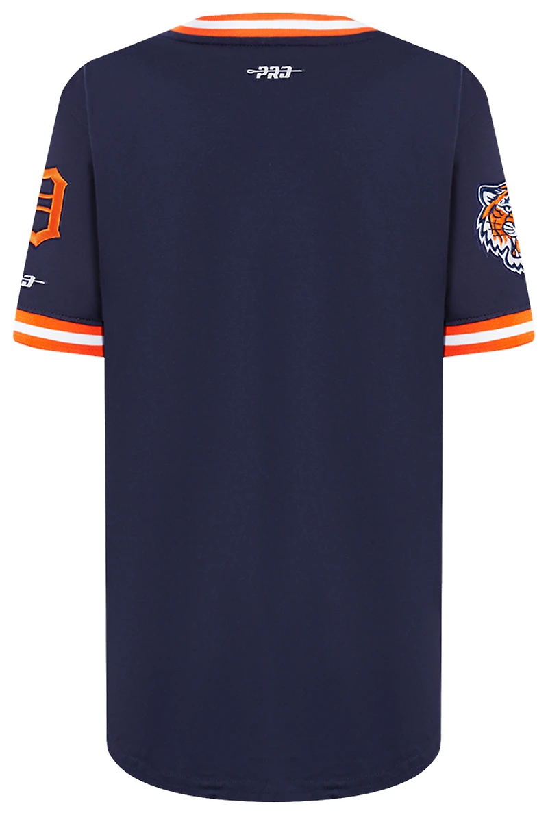 Pro Standard Detroit Tigers Classic Ss Striped Rib Tee - Boys' Grade School