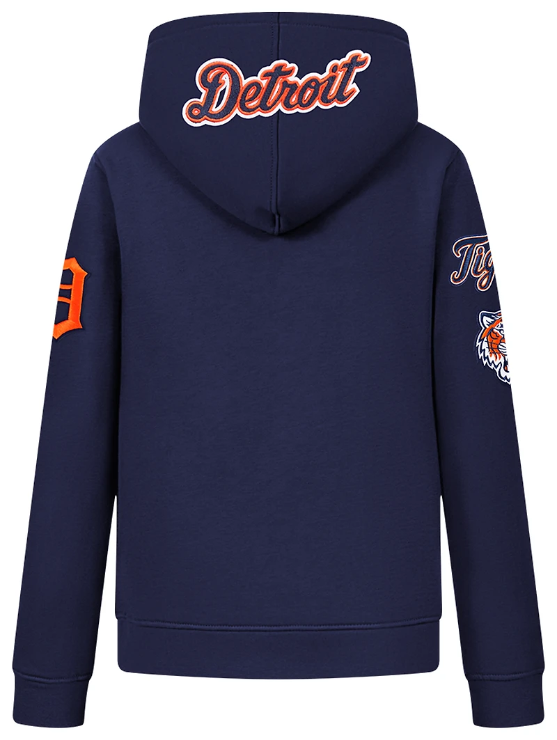 Pro Standard Detroit Tigers Classic Flc Fz Hoodie - Boys' Grade School