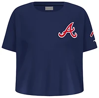 Pro Standard Atlanta Braves Classic Ss Boxy Tee - Girls' Grade School