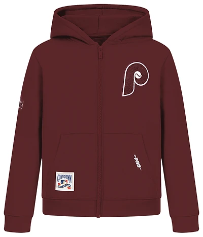 Pro Standard Philadelphia Phillies Classic Flc Fz Hoodie - Boys' Grade School