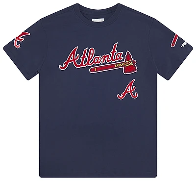 Pro Standard Boys Pro Standard Atlanta Braves Classic Ss Tee - Boys' Grade School Midnight Navy Size L