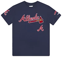 Pro Standard Boys Pro Standard Atlanta Braves Classic Ss Tee - Boys' Grade School Midnight Navy Size L