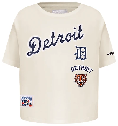 Pro Standard Detroit Tigers Retro Classic Ss Boxy Tee - Girls' Grade School