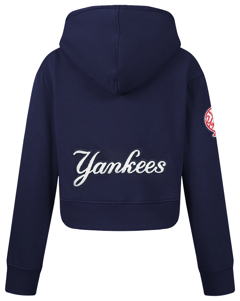 Pro Standard Girls Pro Standard New York Yankees Classic Flc Fz Hoodie - Girls' Grade School Midnight Navy Size L