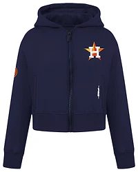 Pro Standard Houston Astros Classic Flc Fz Hoodie - Girls' Grade School
