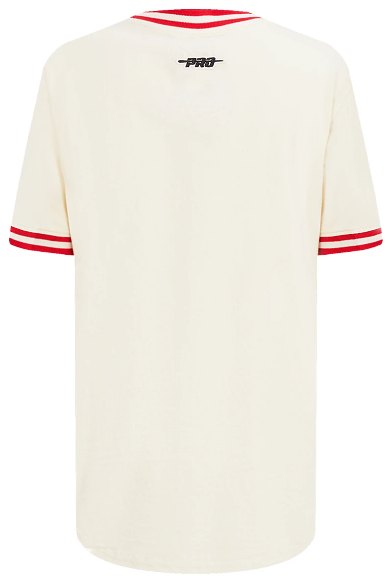 Pro Standard Atlanta Braves Retro Classic Ss Striped Rib Tee - Boys' Grade School