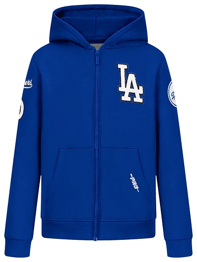 Pro Standard Boys Los Angeles Dodgers Classic Flc Fz Hoodie - Boys' Grade School Dodger Blue