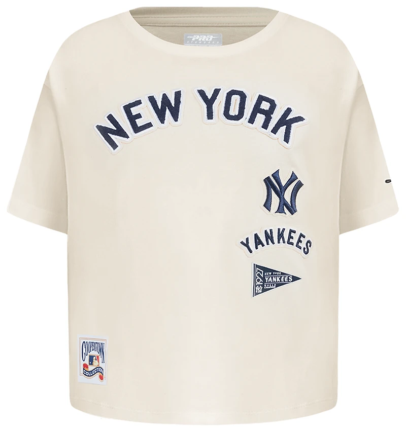 Pro Standard New York Yankees Retro Classic Ss Boxy Tee - Girls' Grade School