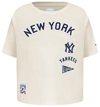 Pro Standard New York Yankees Retro Classic Ss Boxy Tee - Girls' Grade School