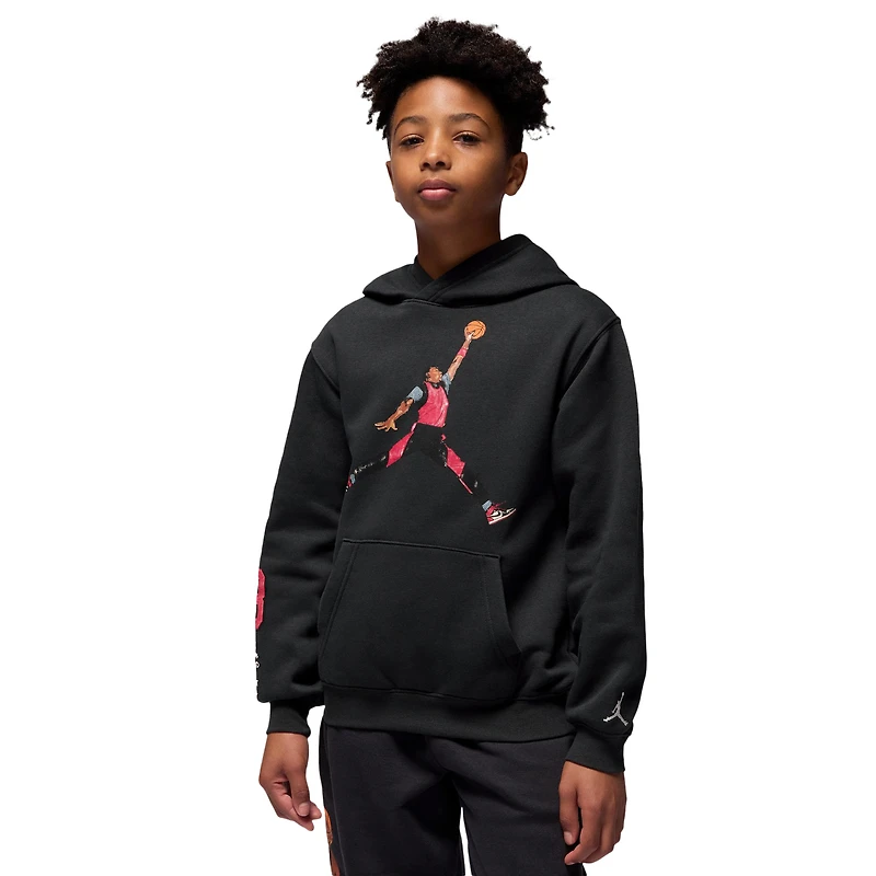 Jordan Sketch Pullover Hoodie  - Boys' Grade School