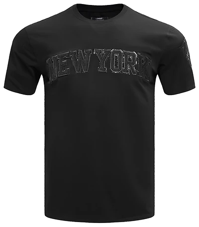 Pro Standard New York Knicks Triple Black SJ T-Shirt - Men's