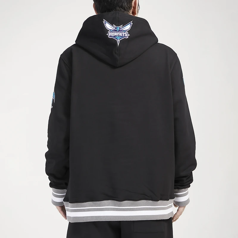 Pro Standard Hornets Script Fleece P/O Hoodie - Men's