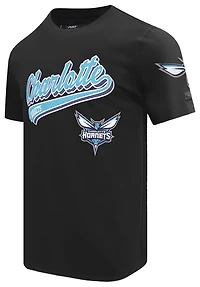 Pro Standard Hornets Script Tail SJ T-Shirt - Men's
