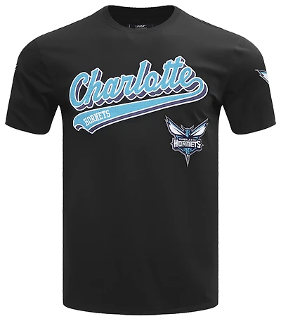 Pro Standard Hornets Script Tail SJ T-Shirt - Men's