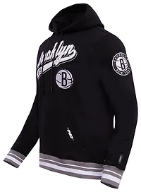Pro Standard NETS SCRIPT TAIL RIB FLC PO HOODIE - Men's