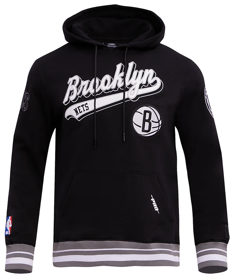 Pro Standard NETS SCRIPT TAIL RIB FLC PO HOODIE - Men's