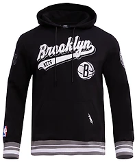 Pro Standard NETS SCRIPT TAIL RIB FLC PO HOODIE - Men's